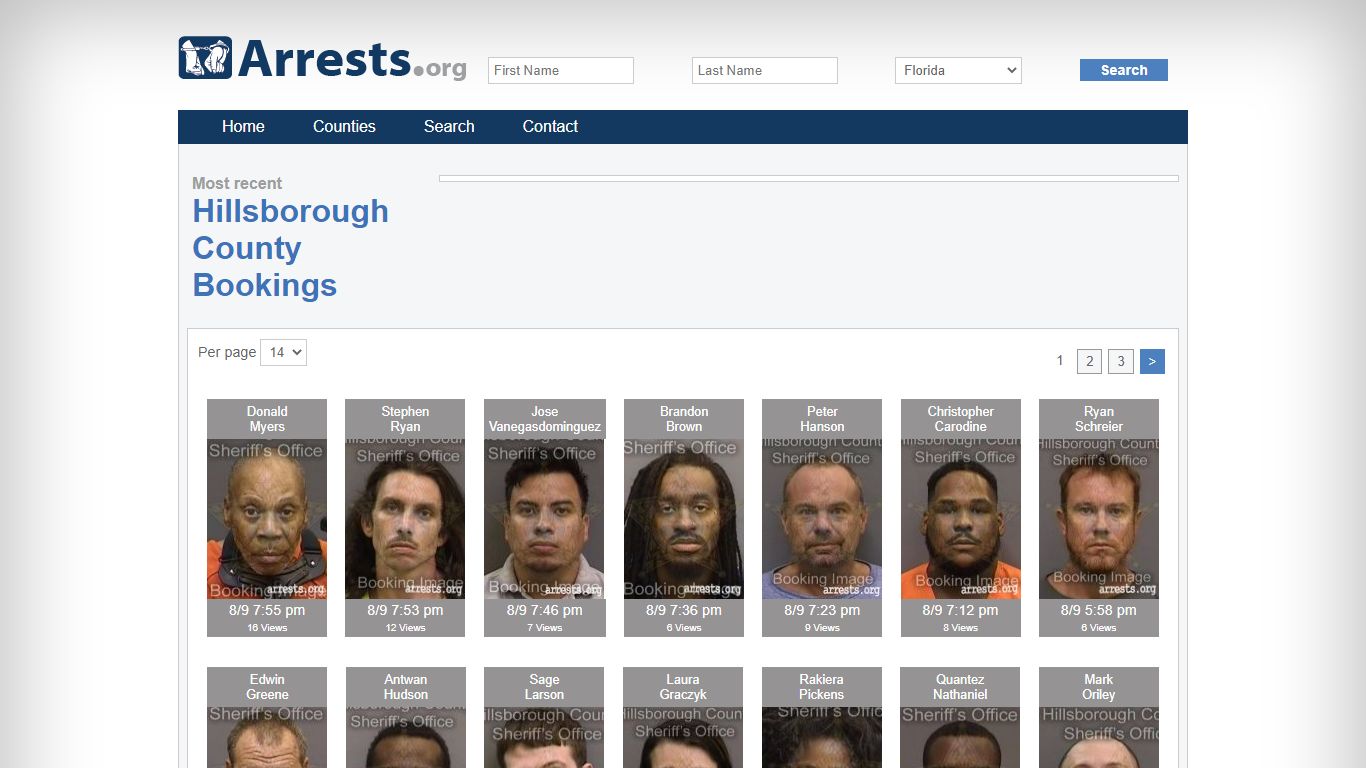 Hillsborough County Arrests and Inmate Search